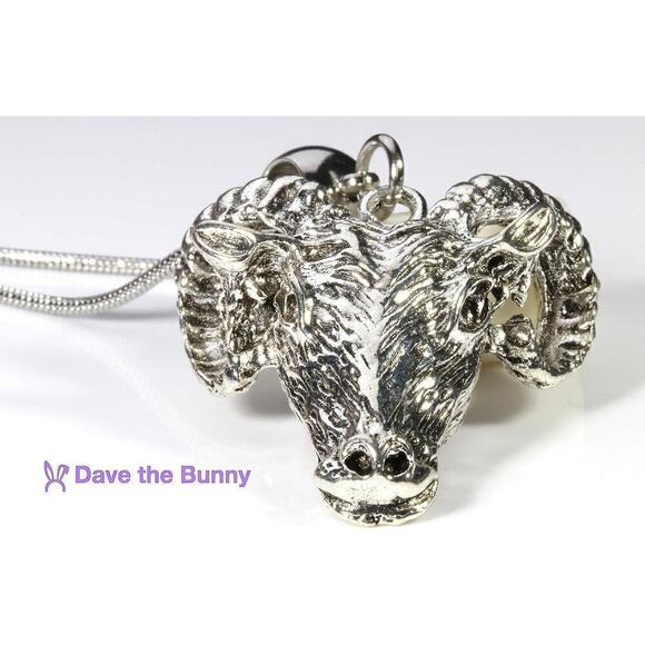 Capricorn Necklace - Goat Necklace of a Zodiac Sign Pendant - Picture 5 of 10